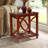 Solid Wood Rectangle Decorative Console Table, Table With X-design Design