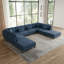 8 Seater Corduroy Corner Sofa 