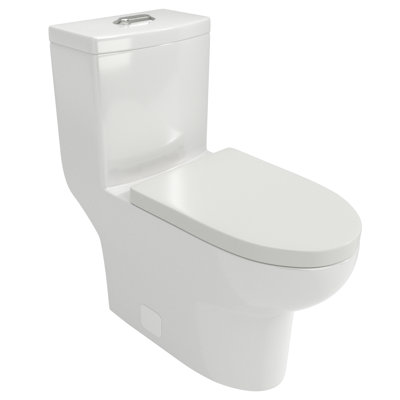 Dual Flush Ceramic Toilet - Efficient Water Usage, -  Note: Is Not Allowed, This Just For Demonstration Purposes And Should Be Used In Actual Title Includes Essential Parts Quick Easy Installation