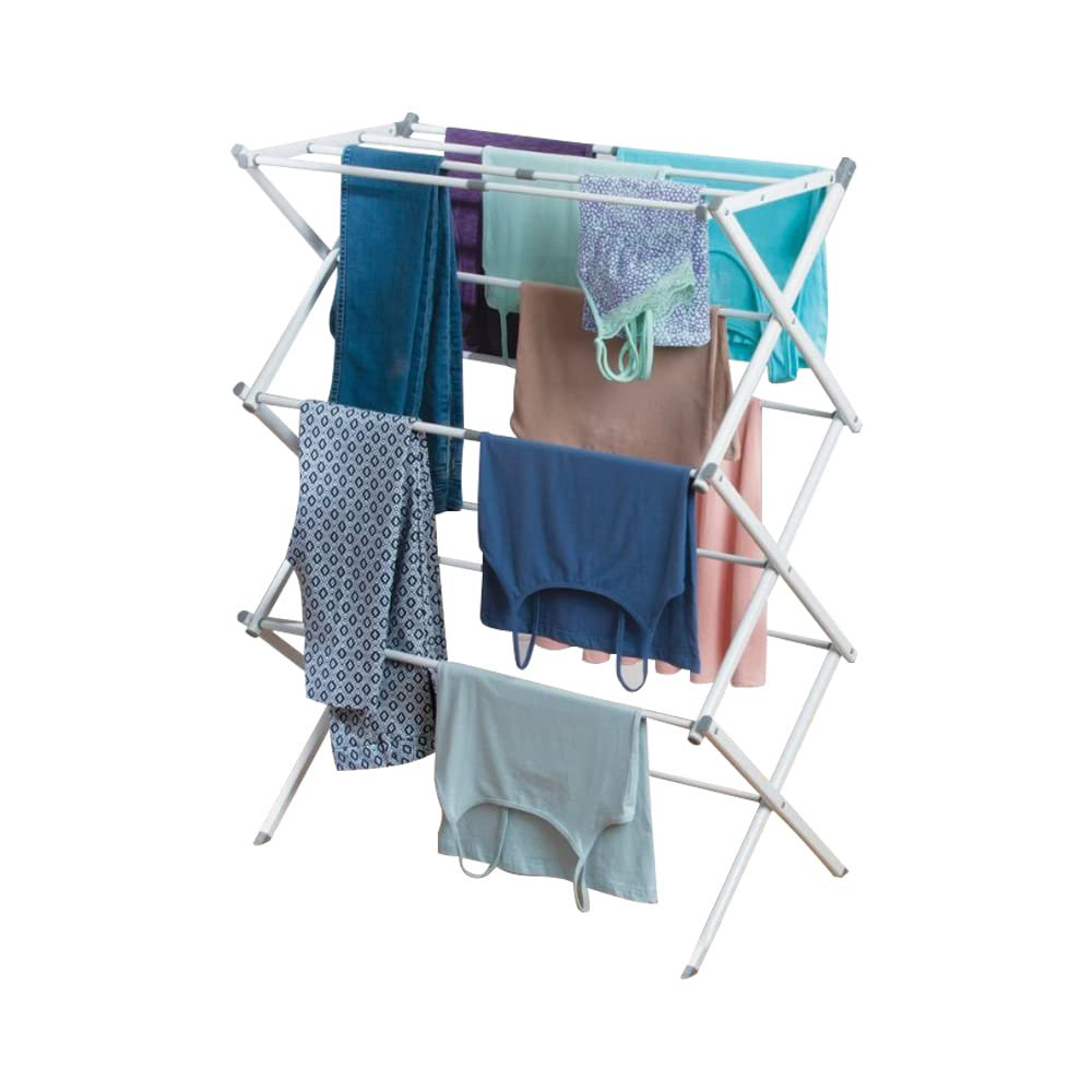 Symple Stuff 3 Tier Clothes Airer Free-Standing Accordion Drying Rack ...