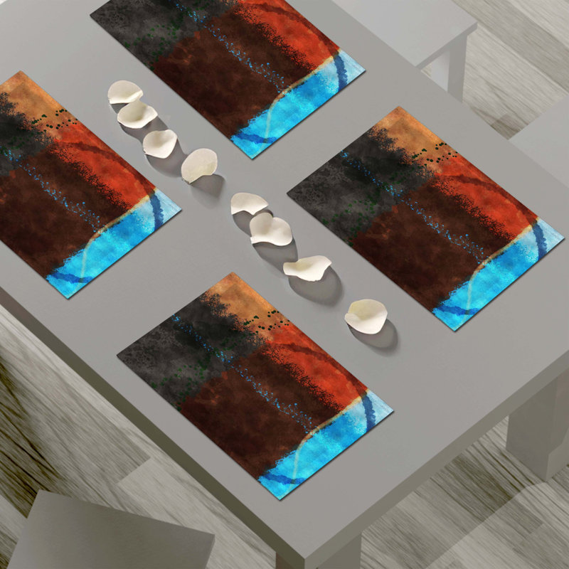 Napperon abstrait en polyester