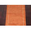Tapis orange en laine Gabbeh 3x9