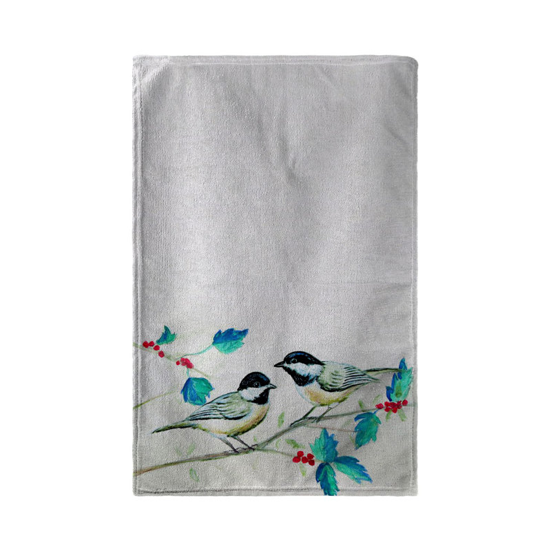 Serviette de plage christmas chickadees Albrecht