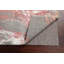 Tapis de couloir gris / rouge noué à la main de conception unique 3 pi 1 po x 12 pi 2 po New Age