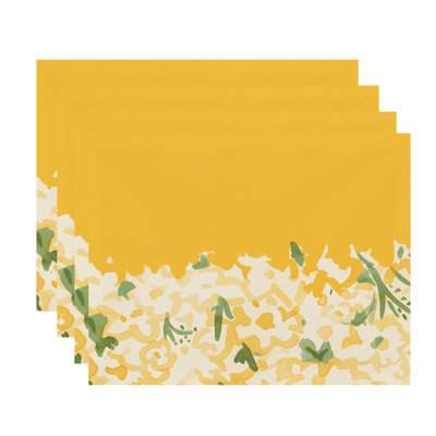 Polyester Floral Rectangle Placemat