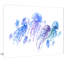 «Blue Purple Jellyfish Group», impression sur toile tendue-19409386