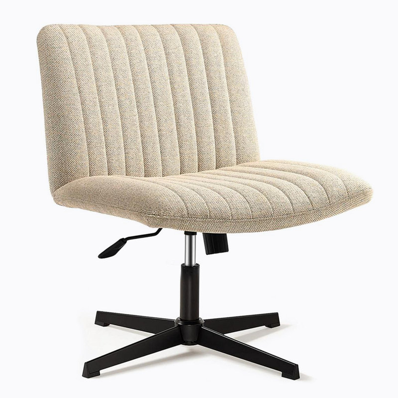 Chaise de bureau Arnela, Tissu beige
