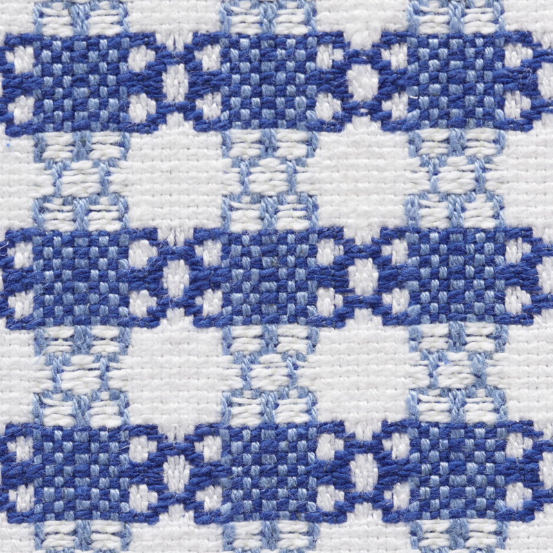 Tissu Checkmate, Bleu