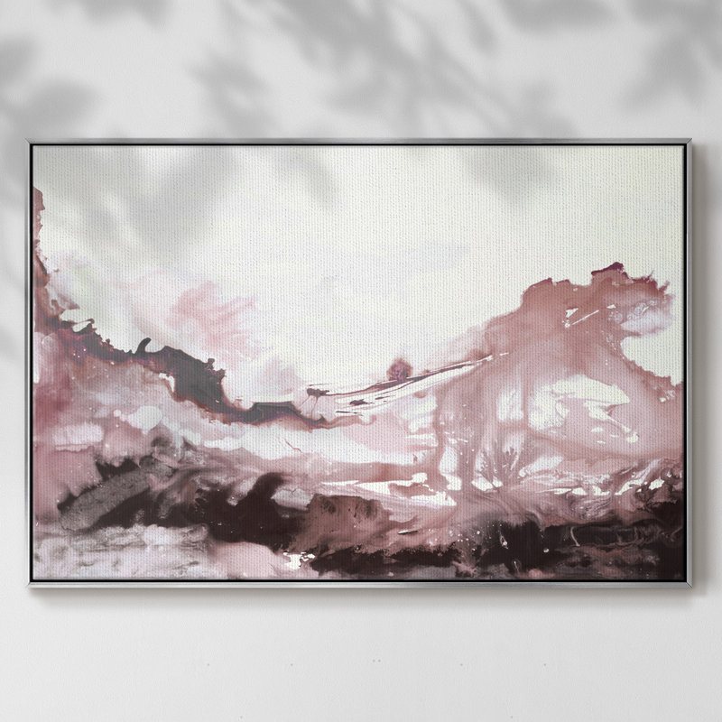 " The Flow ", Silver, 25" H x 37" W x 2" D