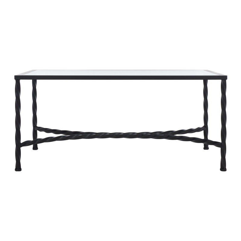 Vera Glass Cocktail Table, Black