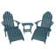 Chaise Adirondack en plastique avec repose-pieds Milaca-117800038