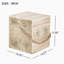 Table d'appoint carrée en grain de bois Carter