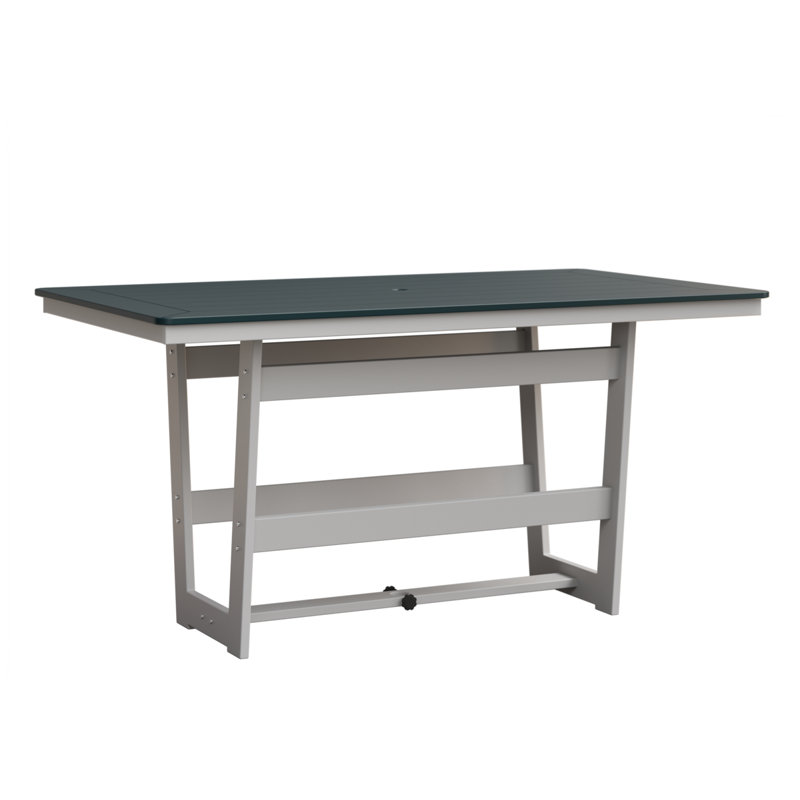 Hudson Outdoor Bar Table, 35.5" H x 70" W x 40" D, Berry