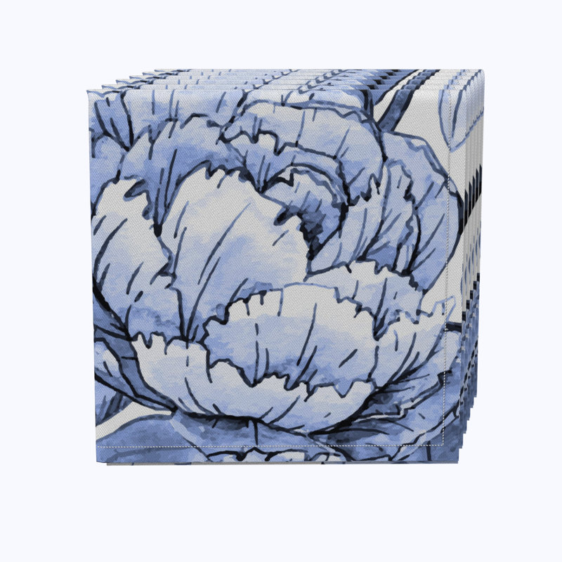 Cotton Floral Square Napkin