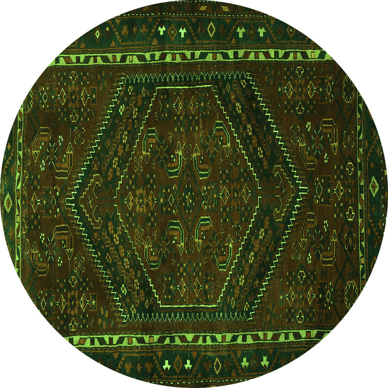 Performance Oriental Indoor Rug, Round 6'