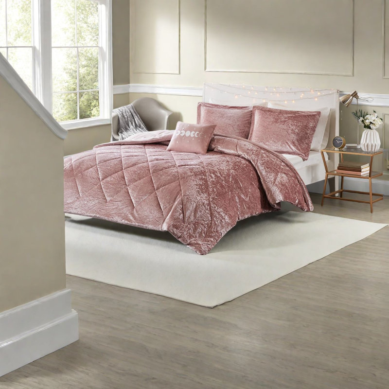 Ensembles de literie en velours de luxe grand lit double, confort matelassé moderne pour la maison