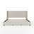 Martha Stewart Kay Upholstered Platform Bed With Channel Stitched Wingback Headboard-97967473-97967472