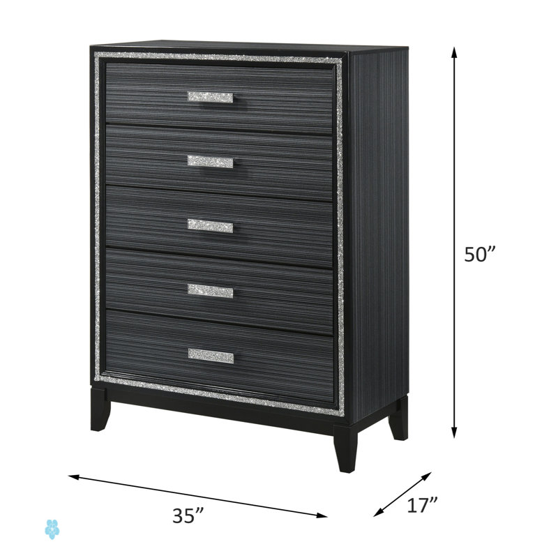 Commode Haiden, commode pour salle à manger, salon, chambre à coucher, couloir de cuisine, Noir