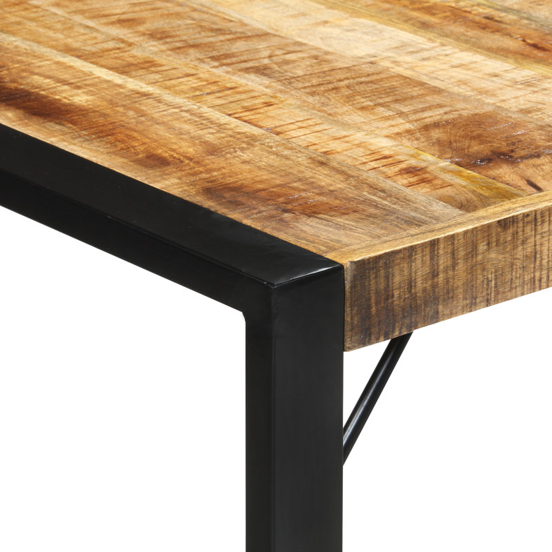 Price Mango Rectangular Wood Top Dining Table, H75 x L140 x W70cm