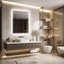Miroir mural lumineux sans cadre Cevat-1865587673