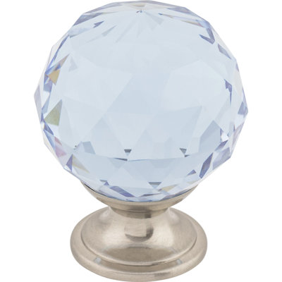 Clear Crystal 1 3/8" Diameter Round Knob