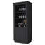 Armoire de bar chic avec support à vin et tiroirs supplémentaires pratique avec des étagères-1966326938