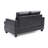 Stylish Transitional Black Loveseat For Two-126831985