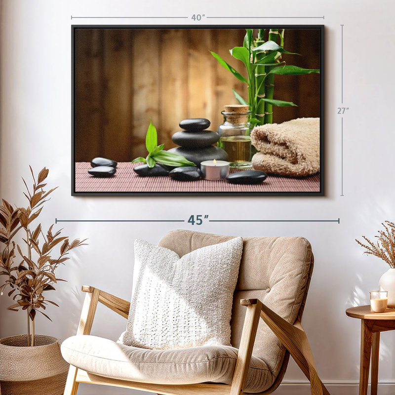 Spa Design Canvas Print, 27" H x 40" W