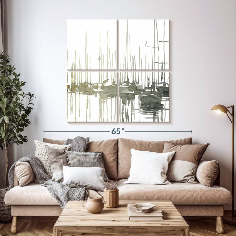 Mehar Early Morning Wharf I, 45" H x 45" W