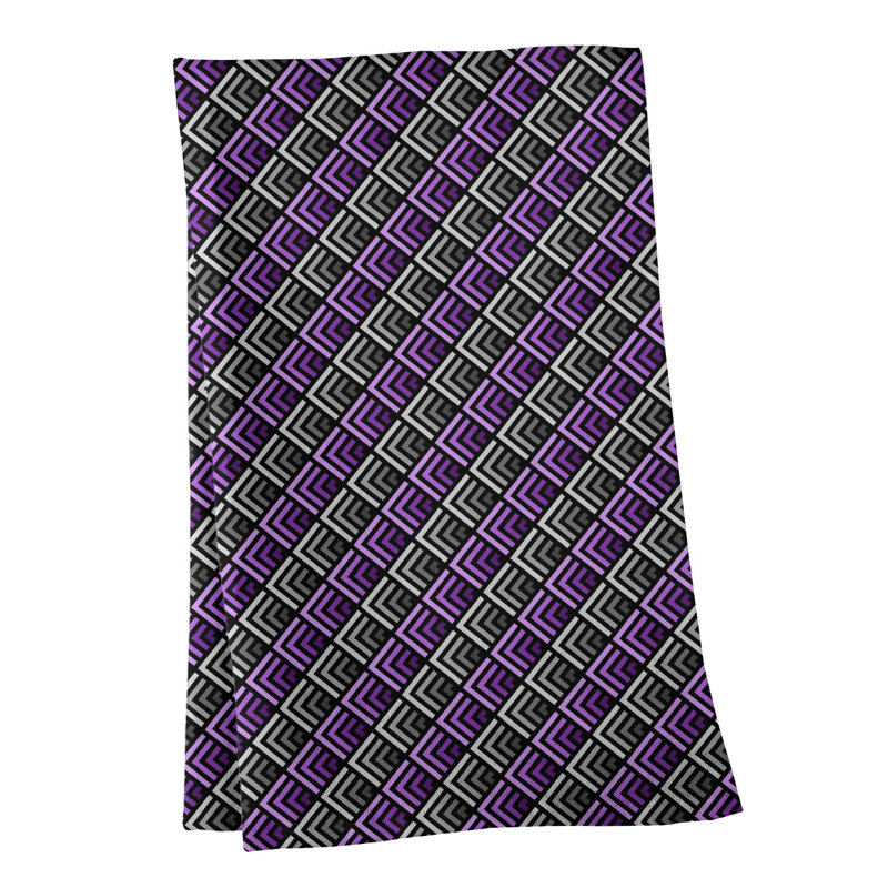 Mcguinness Tea Towel Kitchen Towel, Poly Twill, Purple/Coin