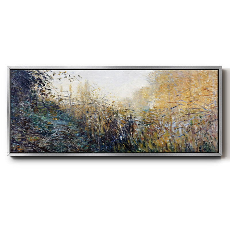 Les roseaux (étude), 1876 - Toile encadrée, H 8 po x l 20 po