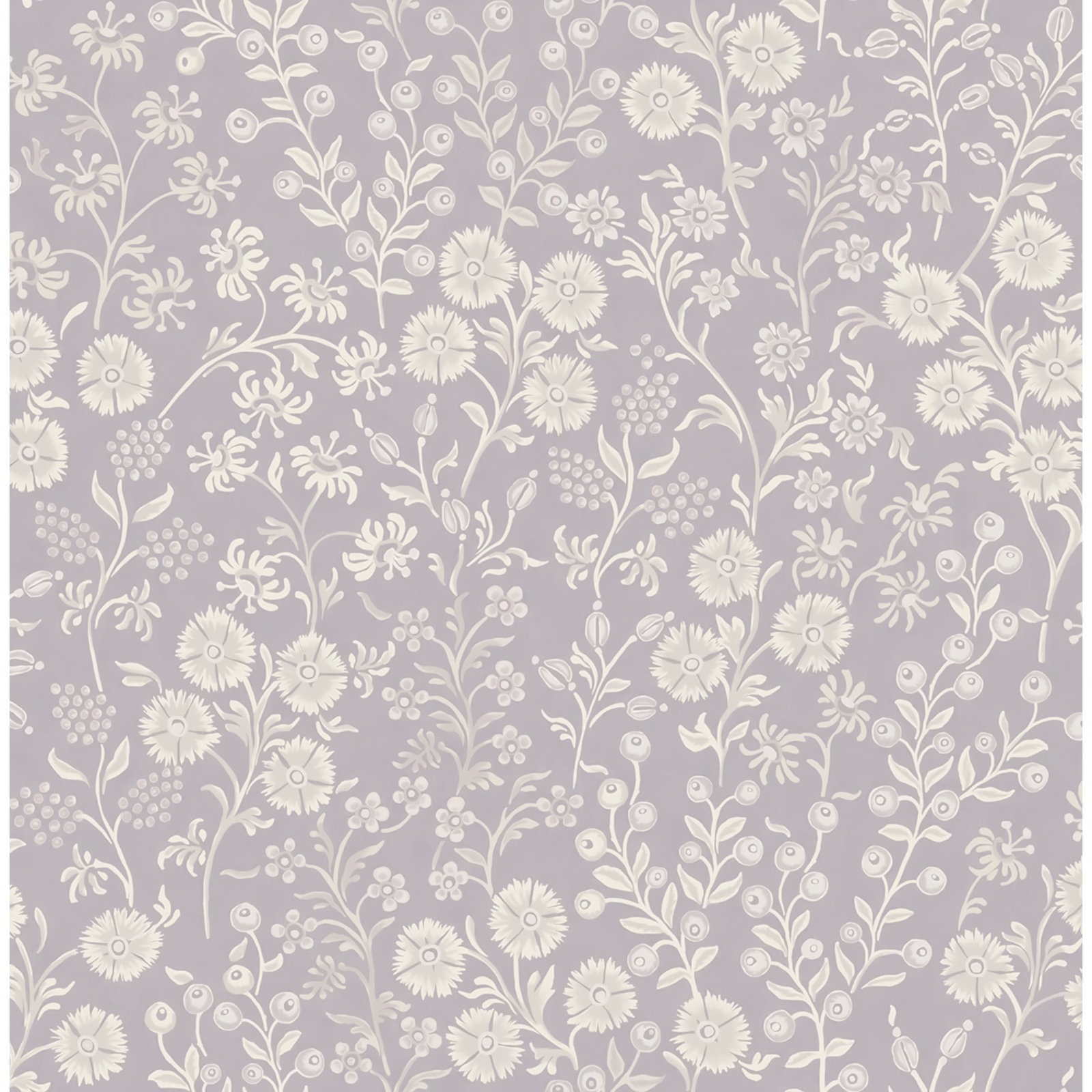 Dawna Floral Wallpaper, Blue