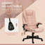 Fauteuil de bureau vibrant à 6 points avec massage chauffant, chaise de bureau de direction à haut dossier avec dossier inclinable, accoudoirs rembourrés et télécommande-334238