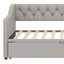 Structure de lit de jour rembourrée en velours avec couchette extensible Elegant-150003826
