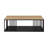 Slatted Metal Two-Tone Coffee Table