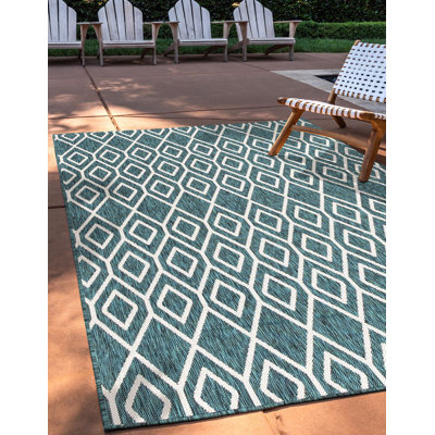 Outdoor Destiny Area Rug Green Camo Color