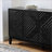 Sideboard, 60.5'' Farmhouse Mid-Century Black Buffet with Storage &amp; Adjustable Shelves | Solid Wood + MDF