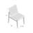 Coast Teak Side Chair Canvas Sling-27854068