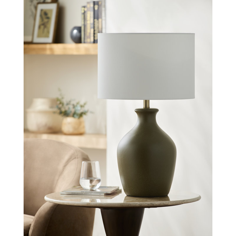 Booker Cerria Table Lamp, Green, White
