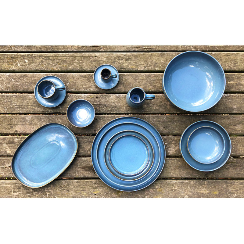 Plateau de service Uno 13 po, Bleu