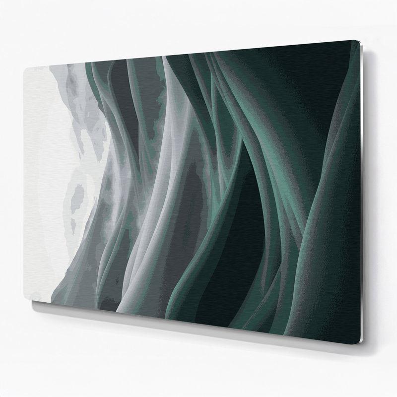 Gradient Abstract 99, art mural en métal bleu, H 24 po x l 36 po