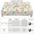 Easter Bunny Tablecloth - Cute Rabbit & Spring Garden Printed Fabric Table Cover, Scalloped-Edge Tablecloth for Easter Brunch, Holiday Party | Reusable Decorative Tablecloth for Round/Rectangular Dining Tables, Spring Home Decor-316440673