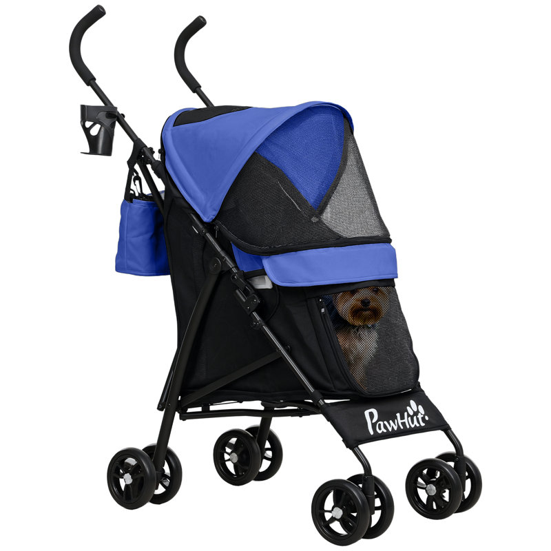 Foldable Pet Jogger Stroller, Dark Blue