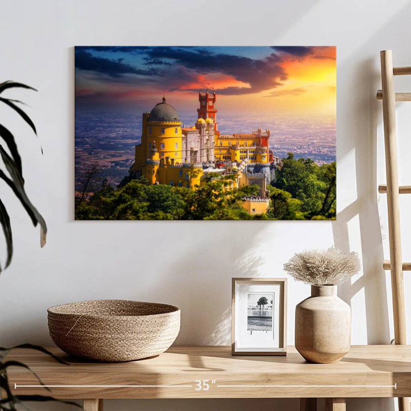 Pena Palace Sunset, 16" H x 24" W
