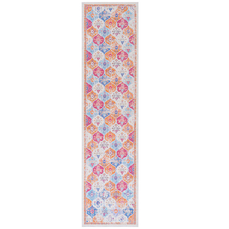 Area Rug 2'6''X10' Cream Washable, Low-Pile Non-Slip For Living Room, Bedroom, Kitchen, Odorless Washable 2'6''X10', , Warm Tone