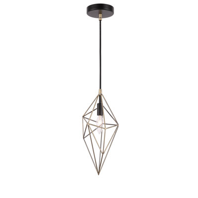 Luminaire suspendu géométrique à 1 lumière Luverne