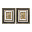 13 x 15 "Lucian, reproduction de sculpture antique encadrée, 2 pièces-1524817389