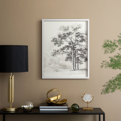 Vintage Landscape XIII Framed Print - Solid Wood