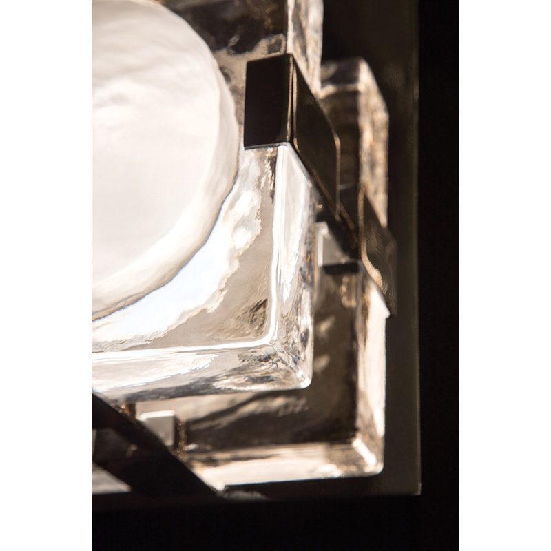 Bourne 1 Light LED Flush Mount, Aged Brass