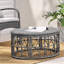 Table basse, table d'appoint d'extérieur rustique pour accessoires de jardin ou de terrasse